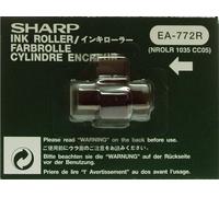 Sharp EA-772 R Inkroller IR40T noir/rouge pour calculatrice de bureau avec unité d'impression à rouleaux, groupe 745, 1 rouleau de couleur