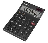 Sharp El-125Twh Bureau Calculatrice de Bureau - Noir/Blanc