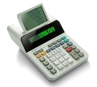Sharp El-1501 Calculatrice d'impression de Bureau compacte sans Fil sans Papier avec Grand écran à 12 Chiffres Qui utilise la logique de Calculatrice d'impression