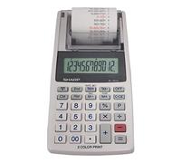 Sharp EL-1611V Calculatrice portable sans fil 12 chiffres grand écran LCD bicolore avec fonctions fiscales, 191 x 99 x 42 mm