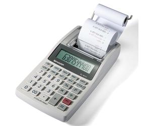 Sharp EL-1611V Calculatrice portable sans fil 12 chiffres grand écran LCD bicolore avec fonctions fiscales, 191 x 99 x 42 mm