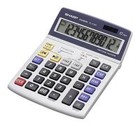 Sharp Calculatrice de poche EL 2125 VA - 12 chiffres, solaire et à piles - Import Allemagne