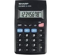 Sharp EL-233S calculatrice Poche Calculatrice basique Noir