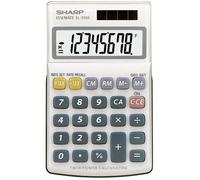 Sharp EL-250 S Calculatrice de poche blanc, bleu Ecran: 8 solaire, à pile(s) (l x H x P) 71 x 16 x 115 mm