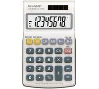 Sharp EL-250 S Calculatrice de poche blanc, bleu Ecran: 8 solaire, à pile(s) (l x H x P) 71 x 16 x 115 mm