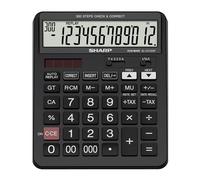 Sharp EL-CC12GP Calculatrice correcte 12 chiffres Noir