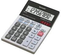 Sharp EL-M711G Calculatrice de bureau noir, blanc Ecran: 10 solaire, à pile(s) (l x H x P) 100 x 33 x 152 mm