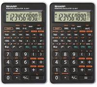Sharp EL501TWH Scientific Calculator (Lot de 2)