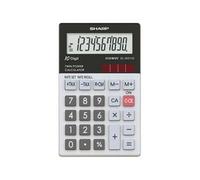 Sharp Elsi Mate EL-W211GGY - Calculatrice de poche - 10 chiffres - panneau solaire, pile - noir-gris