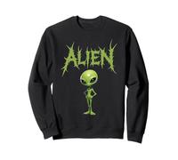 Sharp Green Alien Space Esthétique Vêtements Sweatshirt