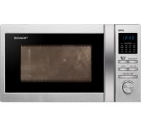Sharp R-622STWE - Four micro-ondes grill - 20 litres - 800 Watt - acier inoxydable Acier inoxydable G