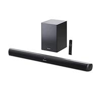 Sharp HT-SBW202 Barre de Son 2.1 avec Caisson de Basses sans Fil, Bluetooth, HDMI Arc/CEC, Lecture USB, 200 W, Audio Optique numérique, AUX, 92 cm, Noir