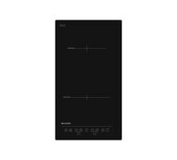 Sharp KH-3I25NT00 - Table de cuisson à induction - 2 plaques de cuisson - Niche - largeur : 27 cm - profondeur : 49 cm - noir