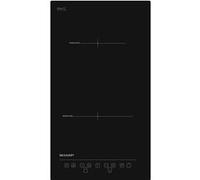 Sharp KH-3I25NT00 - Table de cuisson à induction - 2 plaques de cuisson - Niche - largeur : 27 cm - profondeur : 49 cm - noir