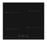 Sharp KH-6I19FT0K-EU Plaque de cuisson à induction, 60 cm, avec 4 zones, PowerBoost, TouchControl, cadre latéral en acier inoxydable