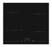 Sharp KH-6V08FT0K-EU Plaque de cuisson autonome/radiante / 60 cm/Cadre latéral en acier inoxydable / 4 zones de cuisson/zone de cuisson/TouchControl