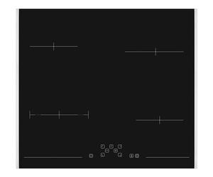 Sharp KH-6V08FT0K-EU Plaque de cuisson autonome/radiante / 60 cm/Cadre latéral en acier inoxydable / 4 zones de cuisson/zone de cuisson/TouchControl