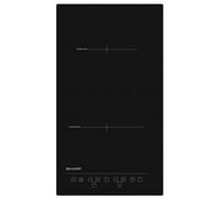 Sharp Table de cuisson à induction KH-3I25NT0K – 2 plaques – niche 27×49 cm – noir