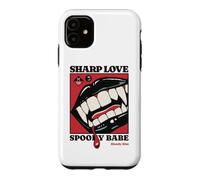 Sharp Love Vampire Crocs Lèvres Gothique Halloween Spooky Babe Coque pour iPhone 11