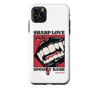 Sharp Love Vampire Crocs Lèvres Gothique Halloween Spooky Babe Coque pour iPhone 11 Pro Max