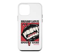 Sharp Love Vampire Crocs Lèvres Gothique Halloween Spooky Babe Coque pour iPhone 12 Mini