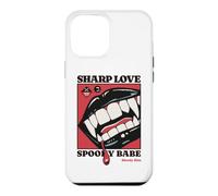 Sharp Love Vampire Crocs Lèvres Gothique Halloween Spooky Babe Coque pour iPhone 12 Pro Max
