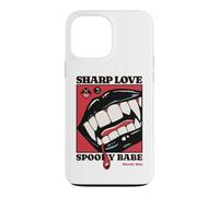 Sharp Love Vampire Crocs Lèvres Gothique Halloween Spooky Babe Coque pour iPhone 13 Pro Max