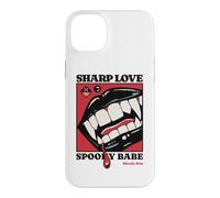 Sharp Love Vampire Crocs Lèvres Gothique Halloween Spooky Babe Coque pour iPhone 14 Plus