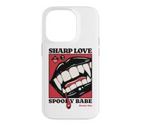 Sharp Love Vampire Crocs Lèvres Gothique Halloween Spooky Babe Coque pour iPhone 14 Pro