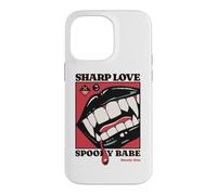 Sharp Love Vampire Crocs Lèvres Gothique Halloween Spooky Babe Coque pour iPhone 14 Pro Max