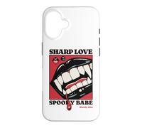 Sharp Love Vampire Crocs Lèvres Gothique Halloween Spooky Babe Coque pour iPhone 16
