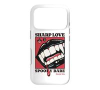 Sharp Love Vampire Crocs Lèvres Gothique Halloween Spooky Babe Coque pour iPhone 17 Pro