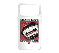 Sharp Love Vampire Crocs Lèvres Gothique Halloween Spooky Babe Coque pour iPhone 17 Pro Max