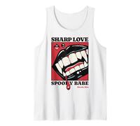 Sharp Love Vampire Crocs Lèvres Gothique Halloween Spooky Babe Débardeur