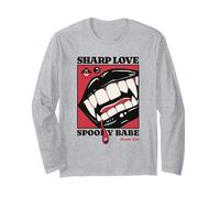 Sharp Love Vampire Crocs Lèvres Gothique Halloween Spooky Babe Manche Longue