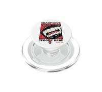 Sharp Love Vampire Crocs Lèvres Gothique Halloween Spooky Babe PopSockets PopGrip pour MagSafe
