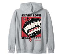 Sharp Love Vampire Crocs Lèvres Gothique Halloween Spooky Babe Sweat à Capuche