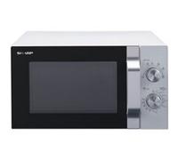 Sharp R204WA micro-onde Argent, Blanc Micro-onde simple Comptoir 20 L 800 W