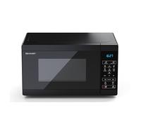 Sharp MS02EB 20 litres Noir - Micro-ondes 800 W - 11 niveaux de puissance - Fonction de décongélation