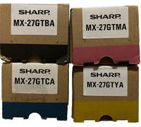 Sharp MX-27GT 4 Toner Original Noir Cyan Magenta Jaune MX-2300N/MX-2700N