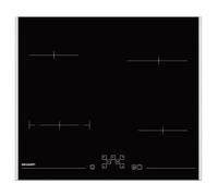 Sharp KH-6V08FT0K plaque Noir Intégré 59 cm Plaque avec zone à induction 4 zone(s)