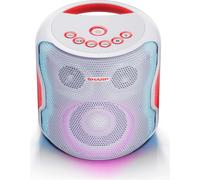 Sharp PS-919 Haut-parleur Bluetooth 2.1, 130 Watt RMS, boîtier résistant à l'eau, couleur : blanc