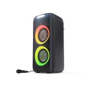 SHARP PS-949 Xparty Street Enceinte Bluetooth Portable, IPX4 résistante aux éclaboussures avec Effets Lumineux, 132 W, Effets DJ et Microphone Inclus.