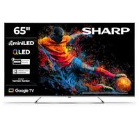 Sharp QLED Téléviseur 65" Google TV - 4K UHD Smart TV avec mini LED, Dolby Vision HDR, Dolby Atmos, Sound by Harman Kardon, Google Assistant et triple tuner, QLED TV 65JP7765E (2026)