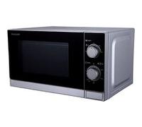 Sharp R-200(IN)W - Four micro-ondes monofonction - 20 litres - 800 Watt - argent métallique Argent G