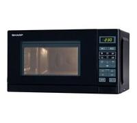 Sharp R-242(BK)W - Four micro-ondes monofonction - 20 litres - 800 Watt - noir Noir G
