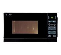 SHARP R-242BKW Micro ondes monofonction noir - 20 L - 800 W - Pose libre