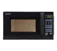 Sharp R-642(BK)W - Four micro-ondes grill - 20 litres - 800 Watt - noir Noir G