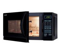 SHARP R-742BKW - Micro-ondes grill - Noir - 25L - 900 W - Grill 1000 W - Pose libre