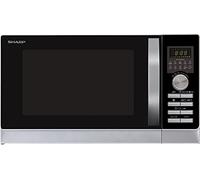 Four micro-ondes combiné Sharp R-843INW - grill - 25 litres - 900 Watt - argent